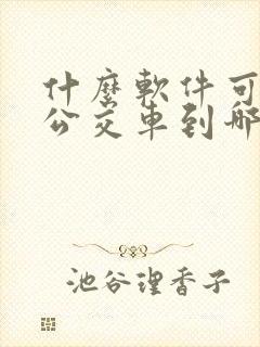 什么软件可以看公交车到哪儿了