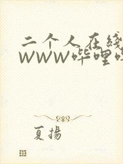 二个人在线观看WWW哔哩哔哩