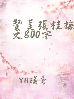 赞美张桂梅的作文800字
