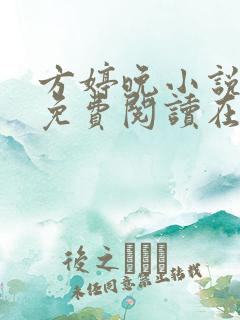 方婷晚小说全文免费阅读在线