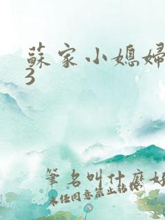 苏家小媳妇1V3