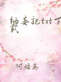 纳妾记txt下载