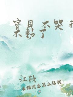宝贝 不哭 我不动了