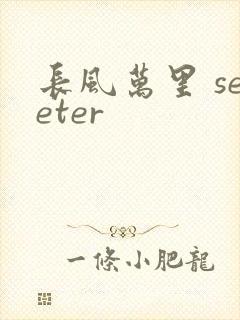 长风万里 seeter