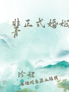 非正式婚姻雾里青
