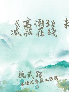 《高潮3》未删减版在线