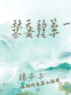 秋天的第一杯奶茶黄段子