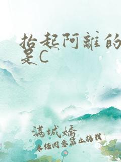 抬起阿离的腿就是C