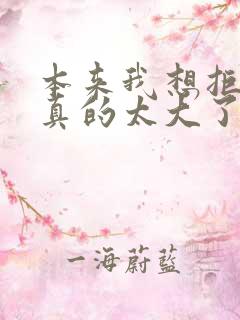 本来我想拒绝他真的太大了