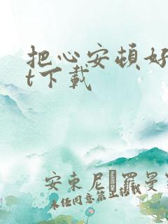 把心安顿好txt下载