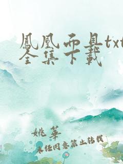 凤凰面具txt全集下载