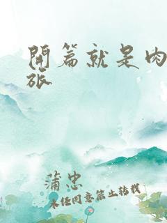 开篇就是肉的军旅