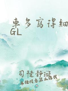 车多写得细腻的GL