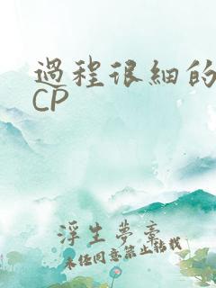 过程很细的开车CP