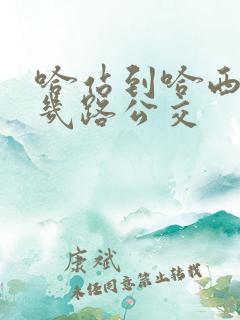 哈站到哈西站坐几路公交