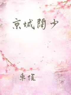 京城阔少