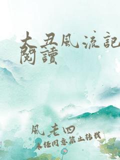 大丑风流记在线阅读