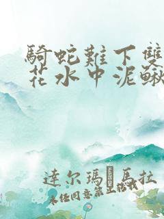 骑蛇难下双金银花水中泥鳅