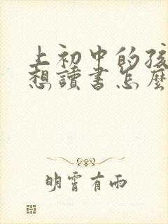 上初中的孩子不想读书怎么办