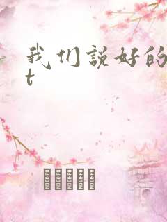 我们说好的txt