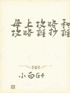 母上攻略和韵母攻略谁抄谁