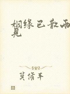 姻缘已散两不相见