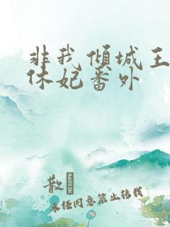 非我倾城王爷要休妃番外