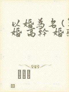 以婚为名 (军婚 高干 婚恋)