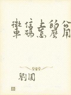 微信上的公交乘车码怎么用