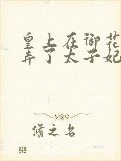 皇上在御花园c弄了太子妃