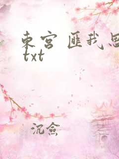 东宫 匪我思存 txt