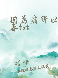 因为痛所以叫青春txt