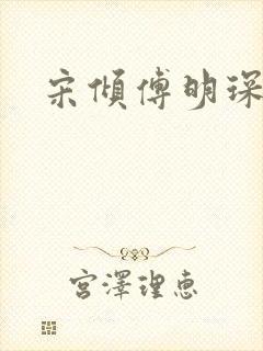 宋倾傅明琛小说
