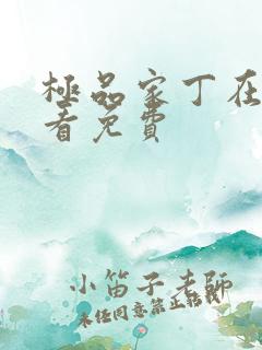 极品家丁在线观看免费