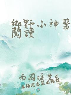 乡野小神医小说阅读