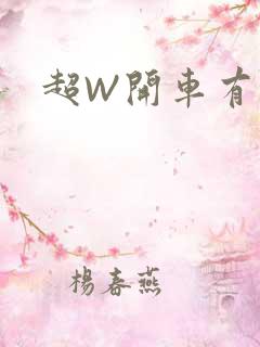超W开车有过程