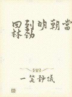 回到明朝当王爷林劲