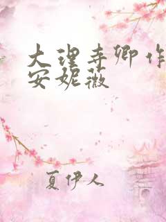 大理寺卿作者:安妮薇