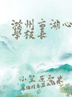 滁州市湖心路小学校长