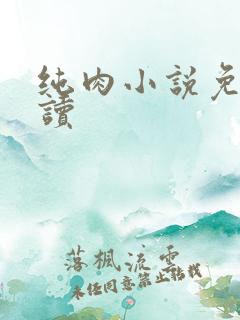 纯肉小说免费阅读