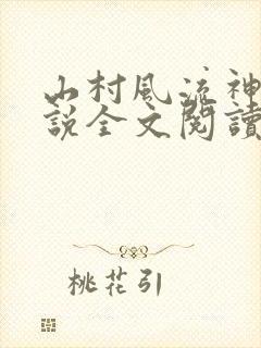 山村风流神医小说全文阅读