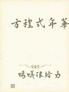 方程式年华