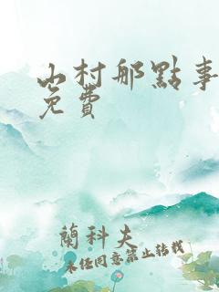 山村那点事小说免费