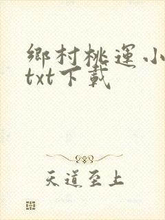 乡村桃运小神农txt下载