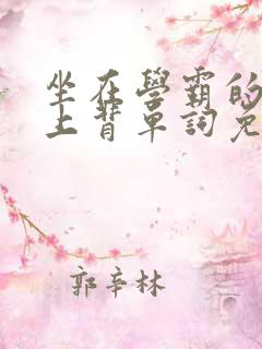 坐在学霸的棍子上背单词免费观看