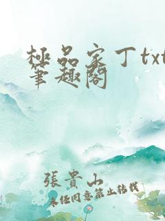 极品家丁txt笔趣阁