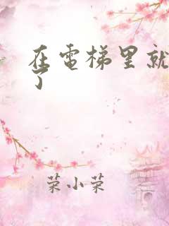 在电梯里就开始了