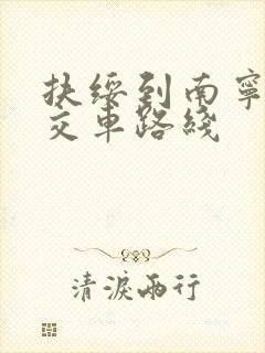 扶绥到南宁的公交车路线