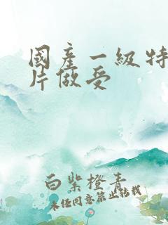 国产一级特黄大片做受