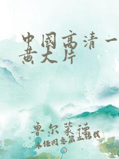 中国高清一级特黄大片